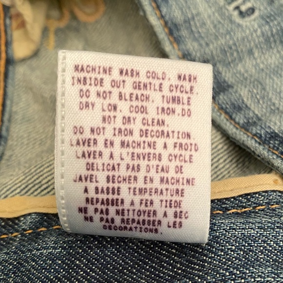 EUC Guess Premium Size 31 Embroidered and Distressed Bootcut Jeans - Picture 15 of 15